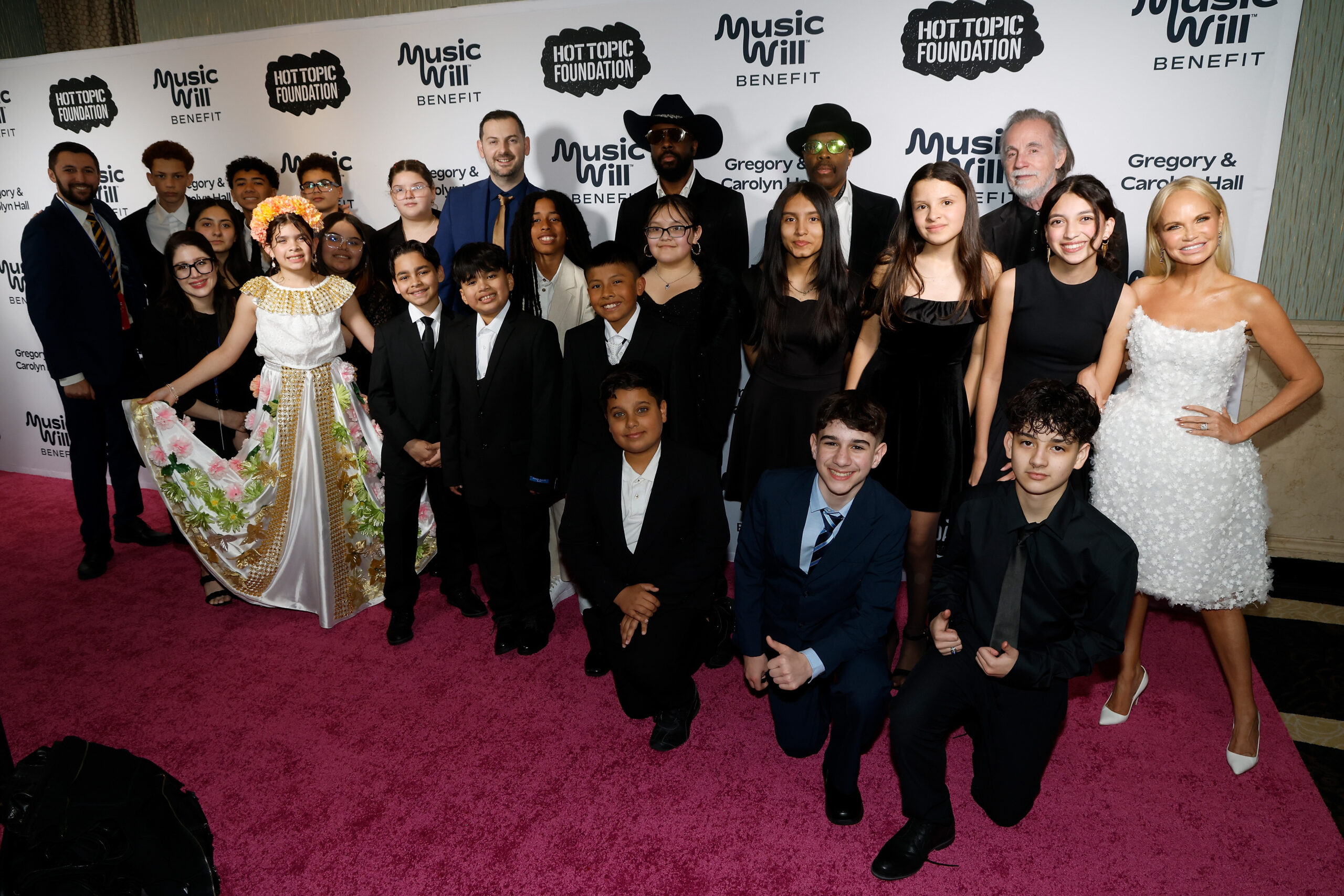 Anne Street School students on red carpet at the Music Will Benefit