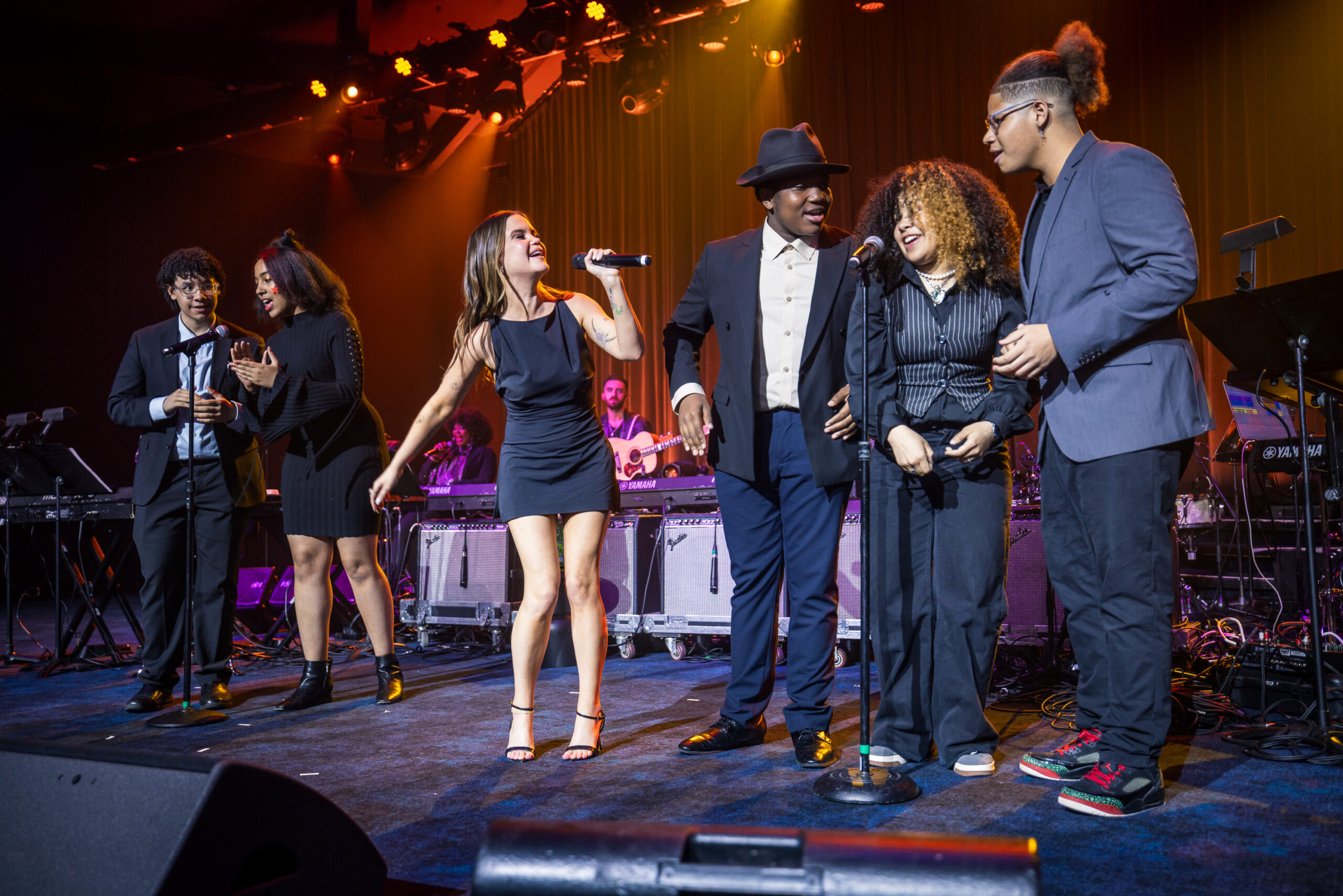 Mare-Morris-and-students--performing-at-Music-Will-2026-Benefit